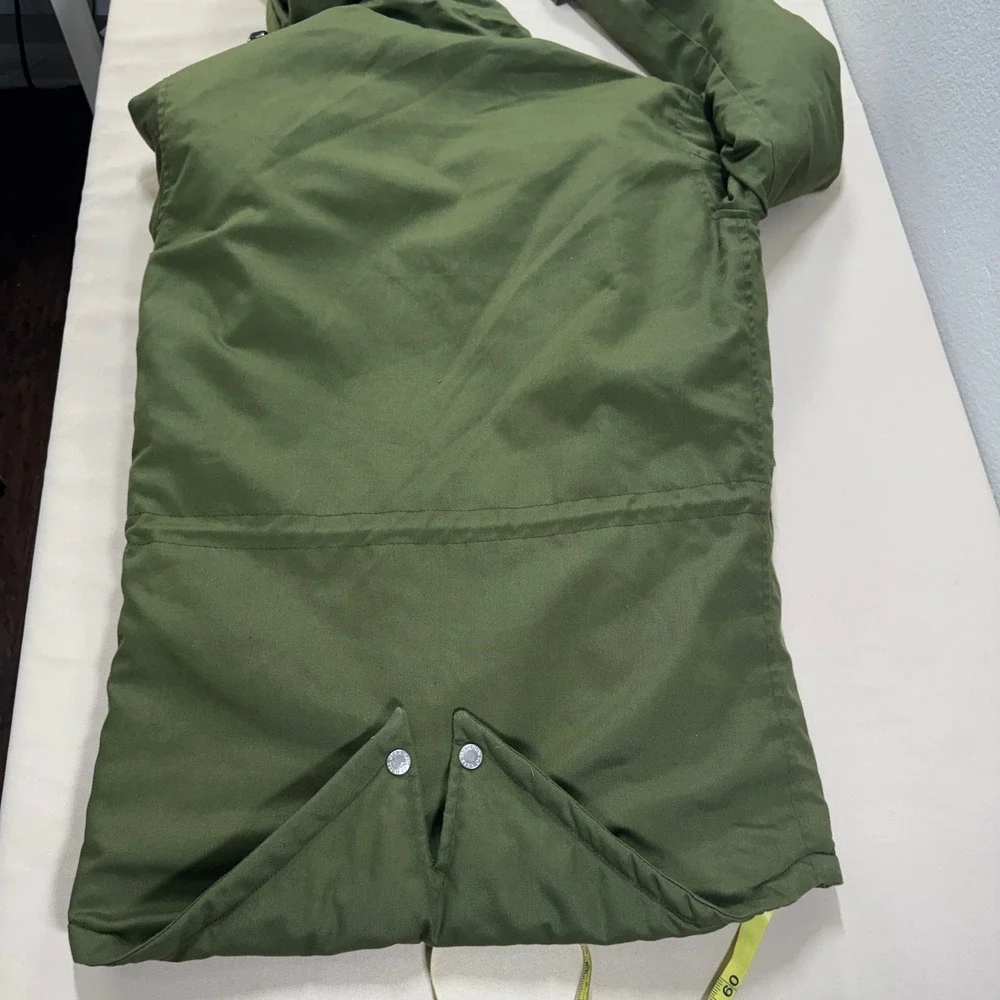 Straight To Hell Hunter Olive Green Fishtail Parka Jacket Men's XS Cotton Hooded